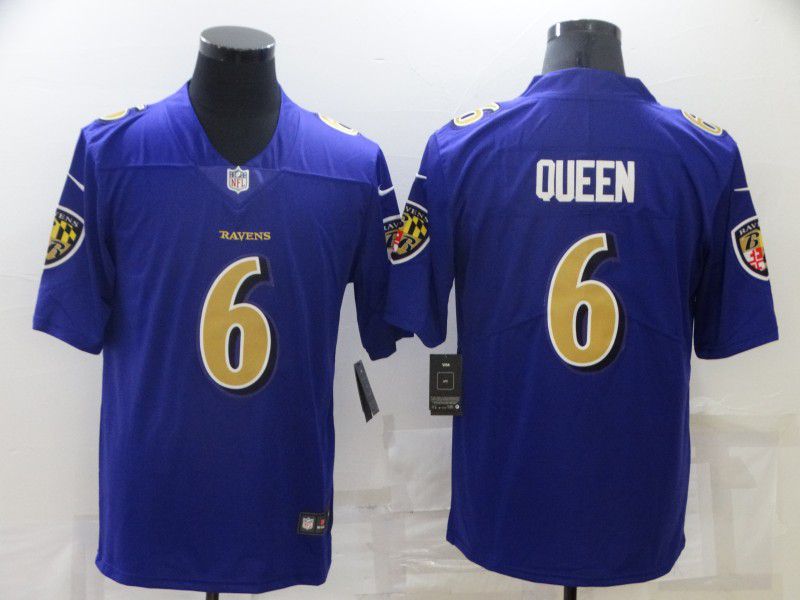 Men Baltimore Ravens #6 Queen Purple Nike Vapor Untouchable Limited  NFL Jersey->baltimore ravens->NFL Jersey